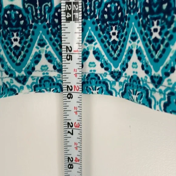 Lularoe Azure turquoise abstract skirt - Picture 4 of 8